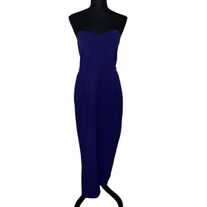 Deep Purple with Heavy Blue Undertones One Piece Jumpsuit.
